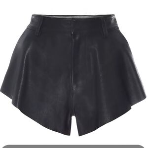 RtA Flared Shorts Black Size 2 NWT Made in Italy